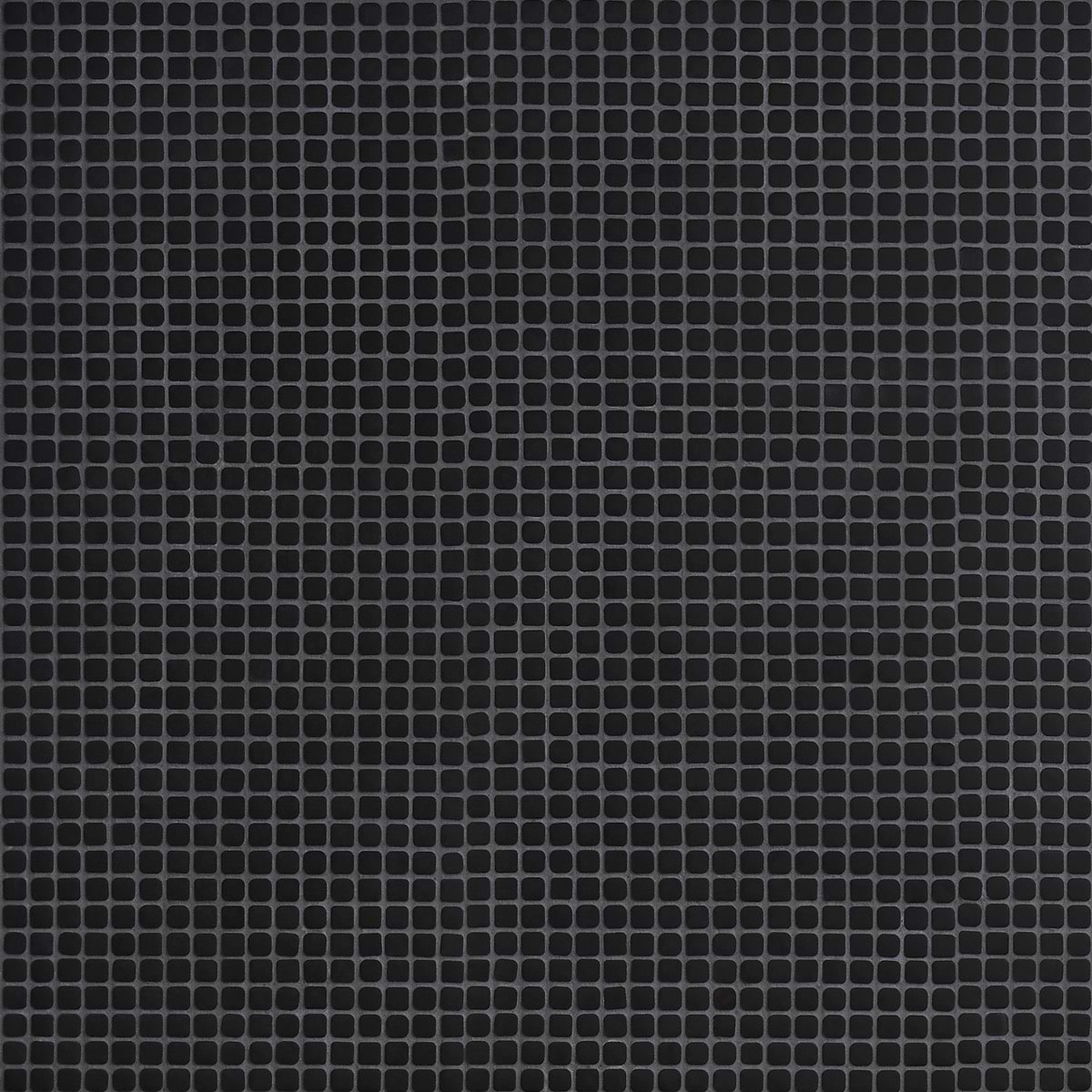 Venini Black 1/2" Mini Square Frosted Glass Mosaic Tile