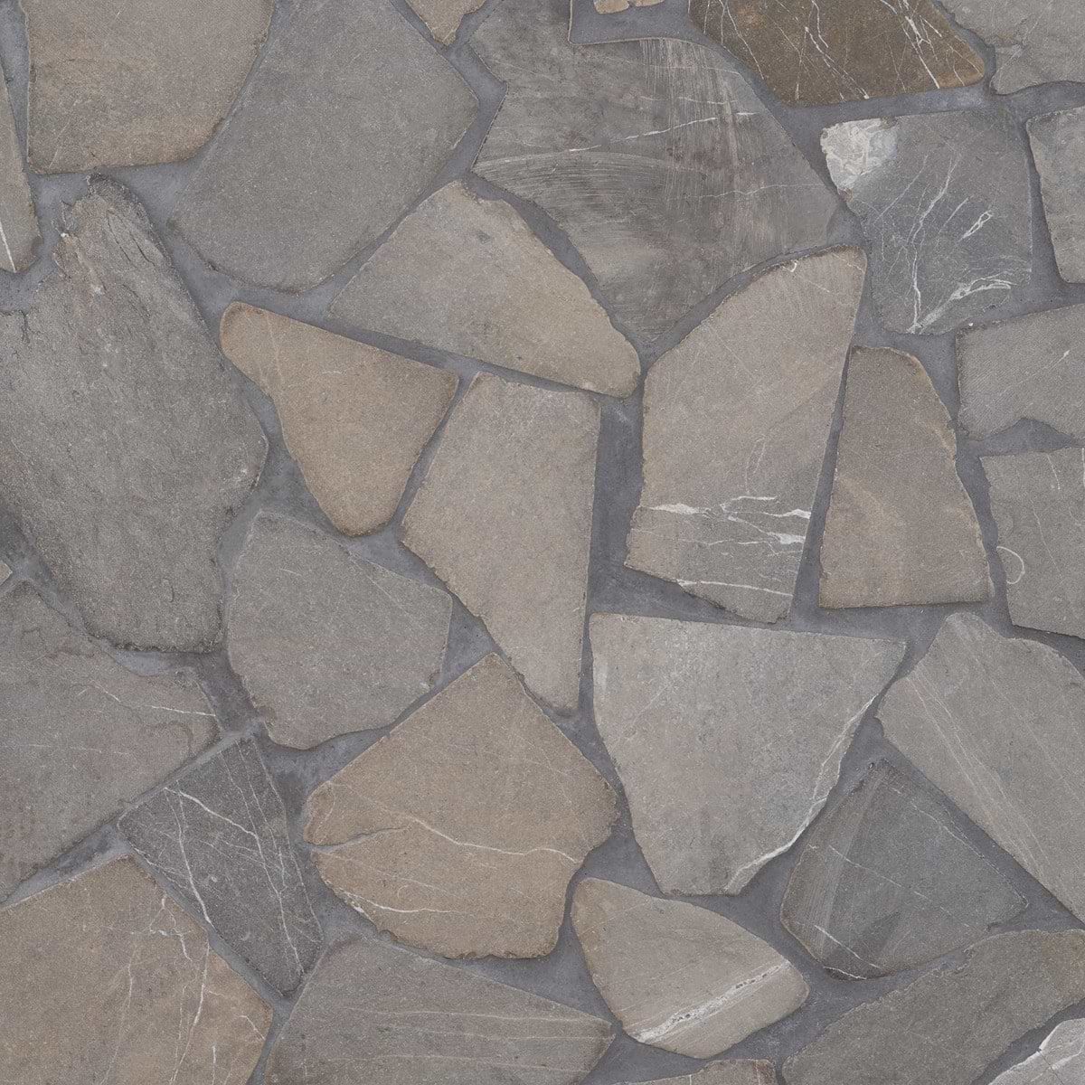 Nature Flagstone Jumbo Java Gray Honed Marble Mosaic Tile