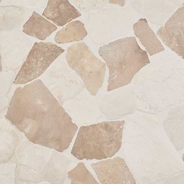 Nature Flagstone Jumbo Komodo Beige Honed Marble Mosaic - Sample
