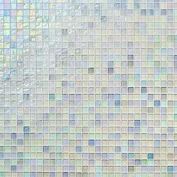 Splash Glacier White 1x1 Polished Glass Mosaic Tile