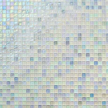 Splash Glacier White 1x1 Polished Glass Mosaic