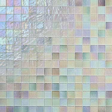 Splash Glacier White 2x2 Polished Glass Mosaic