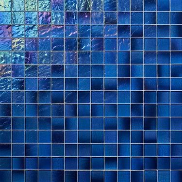 Splash Lagoon Blue 2x2 Polished Glass Mosiac Tile