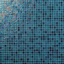 Splash Tropical Blue 1x1 Polished Glass Mosaic Tile