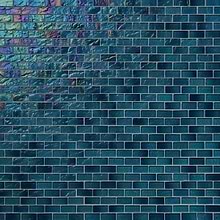 Splash Tropical Blue 1x2 Polished Glass Mosaic Tile