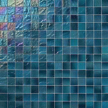 Splash Tropical Blue 2x2 Polished Glass Mosaic