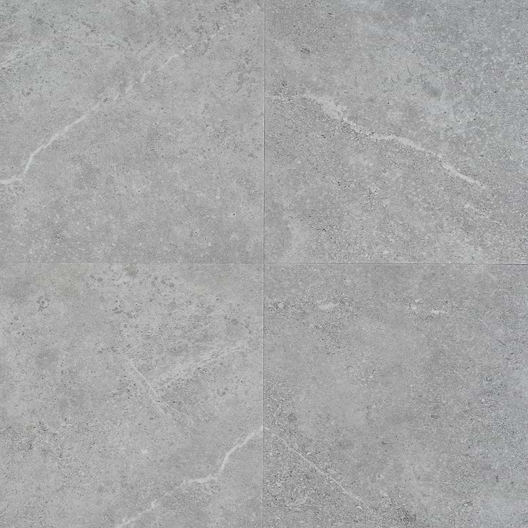 Optoro Juneau Sandstone Medium Gray 28mil Wear Layer Rigid Core Click 12x24 Luxury Vinyl Tile