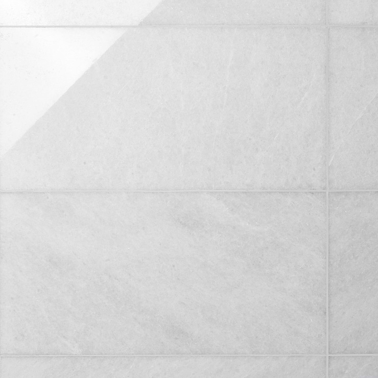 Snow White 12x24 Polished Marble Tile