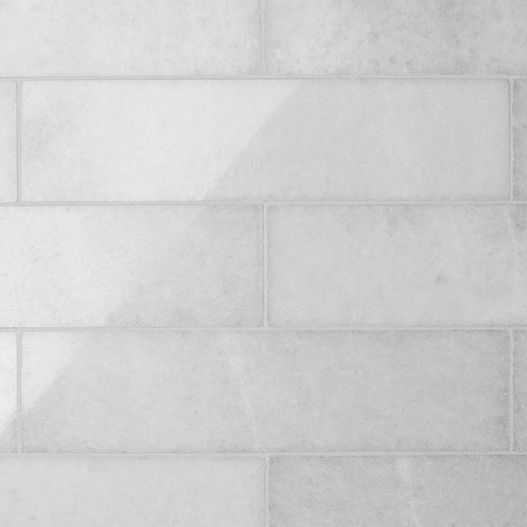 Snow White 3x12 Polished Marble Tile