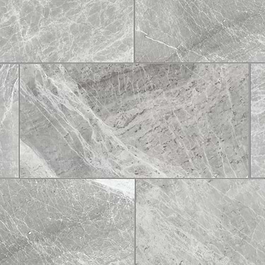 Nordic Gray 6x12 Honed Marble Subway Tile