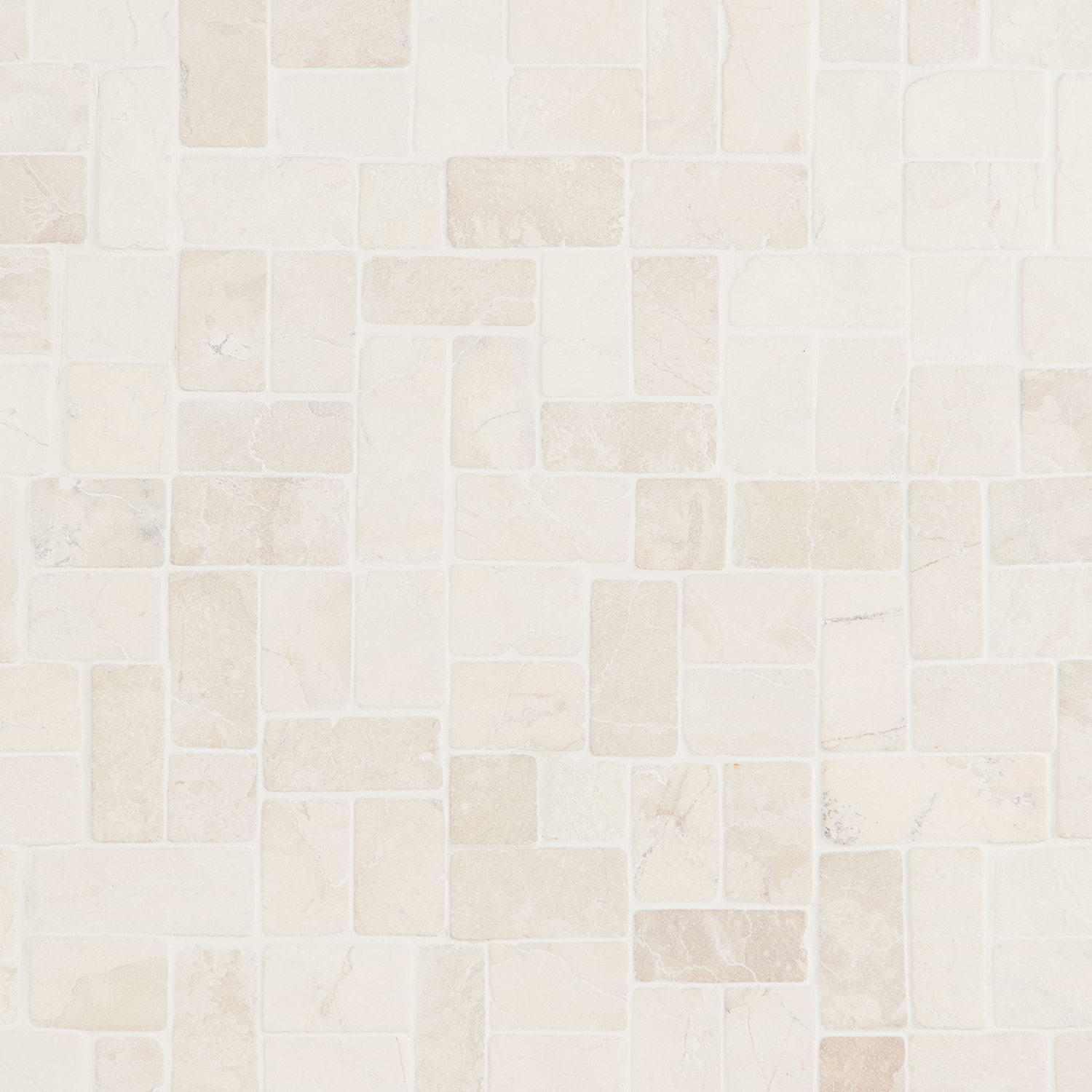 Nature Antique Lovina White Pebble Honed Mosaic Tile