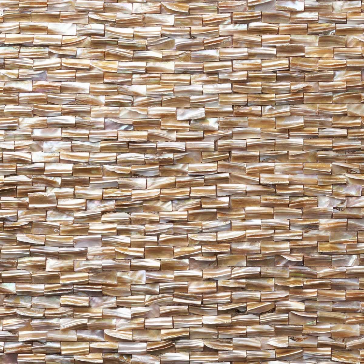 South Seas Pearl 3D Brick Pattern Polished Mosaic Tile