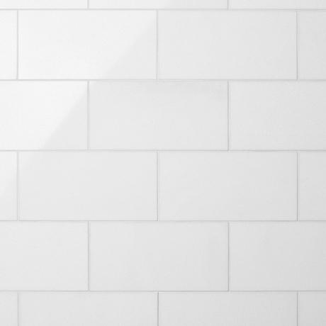 White Thassos 6x12 Polished Marble Subway Tile