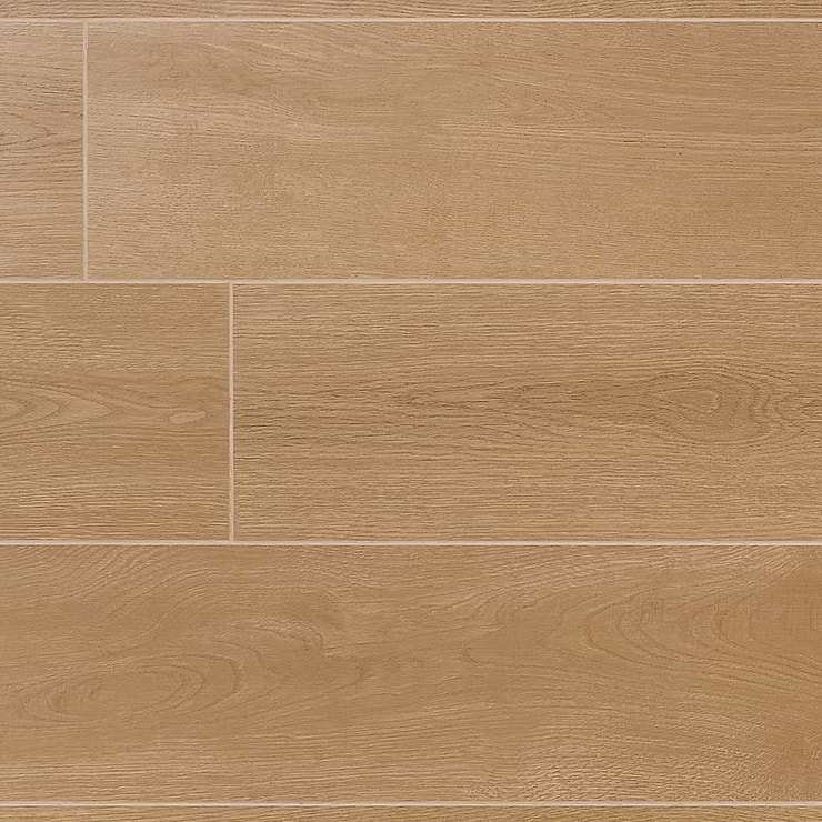 Oaktree Elegant Pale Brown 7x60 XL Wood Look Matte Porcelain Tile