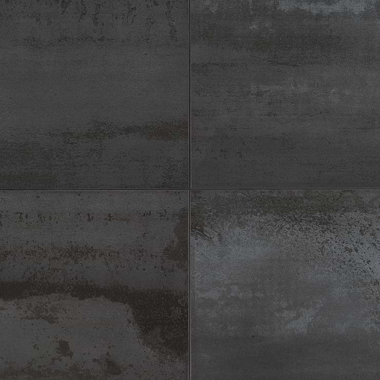 Sample-Hewlett Black Iron Matte Porcelain Tile