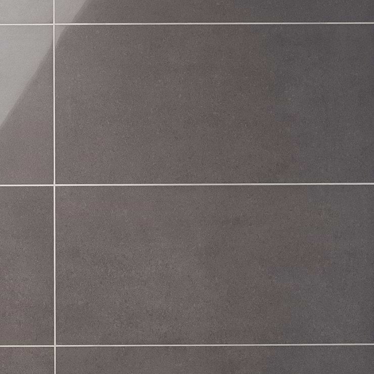 NewTech Antracite Gray 12x24 Double Loaded Polished Porcelain Tile