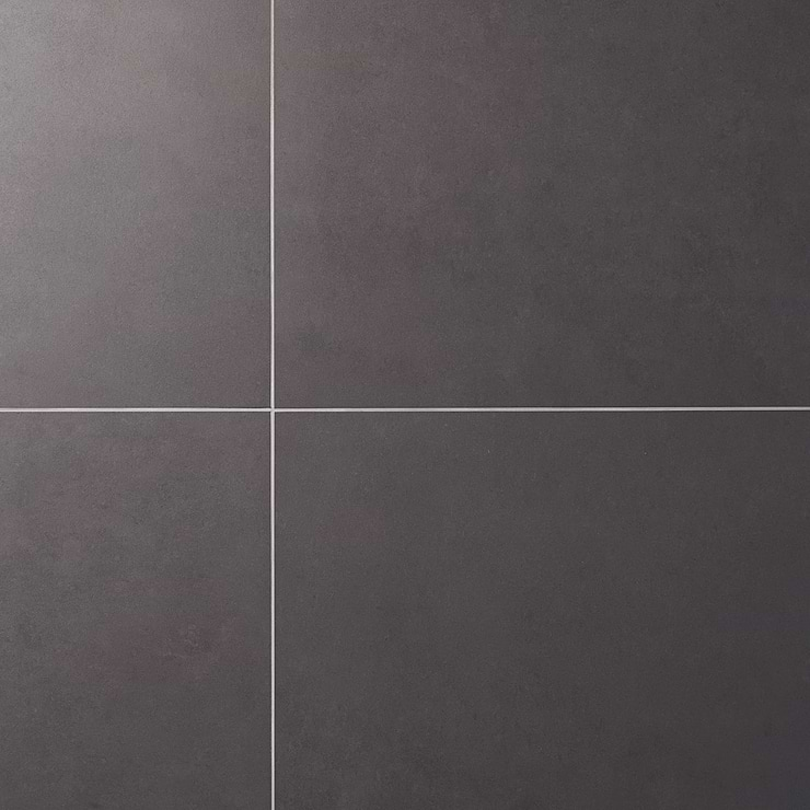 NewTech Antracite Gray 24x24 Double Loaded Matte Porcelain Tile