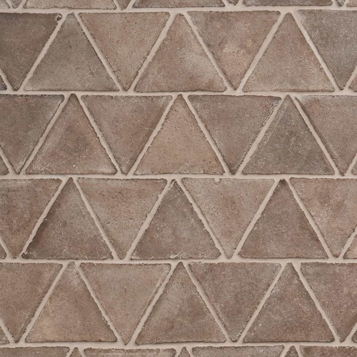 Terra Villa Gray 6" Triangle Matte Terracotta Tile