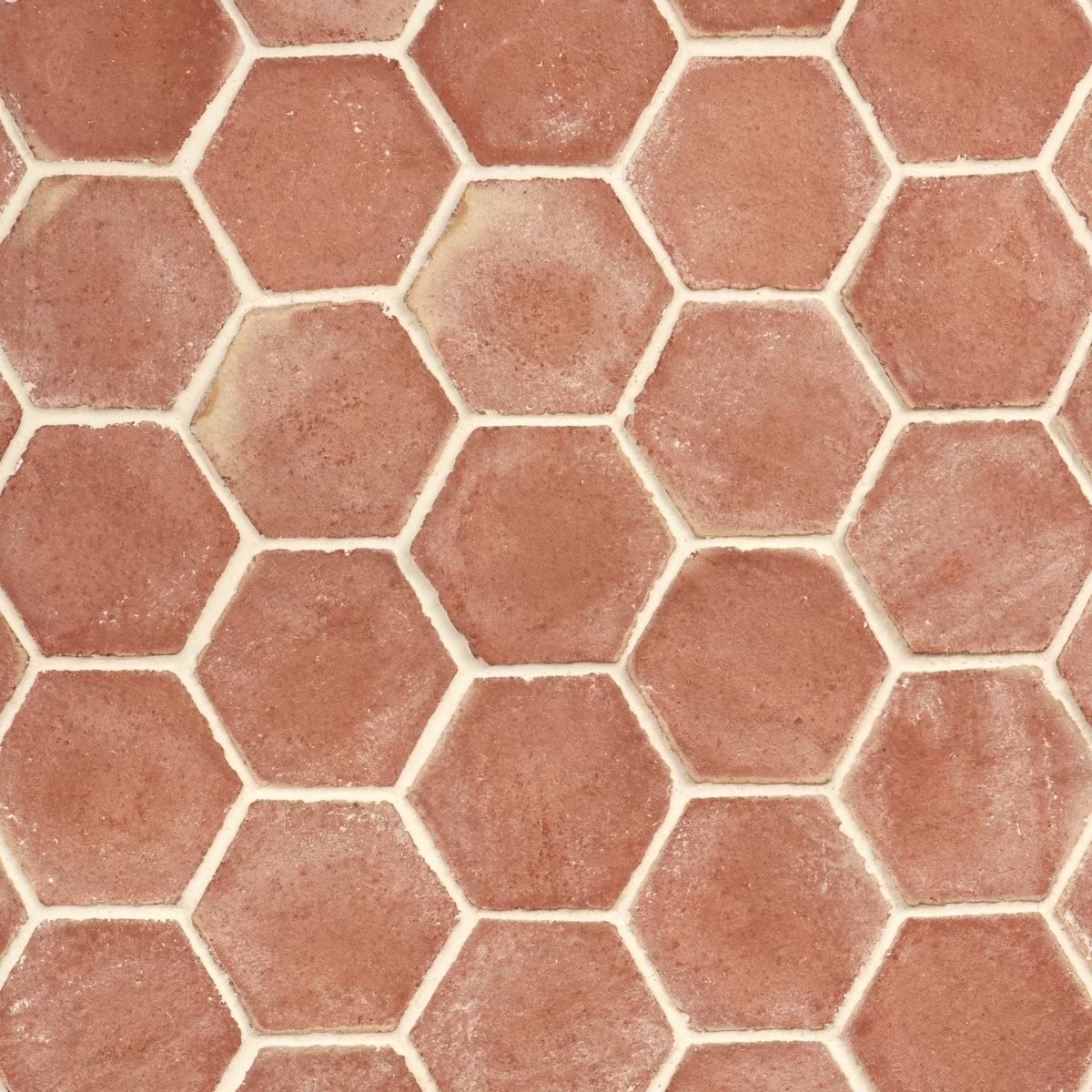 Terra Villa Red 4" Hex Matte Terracotta Tile