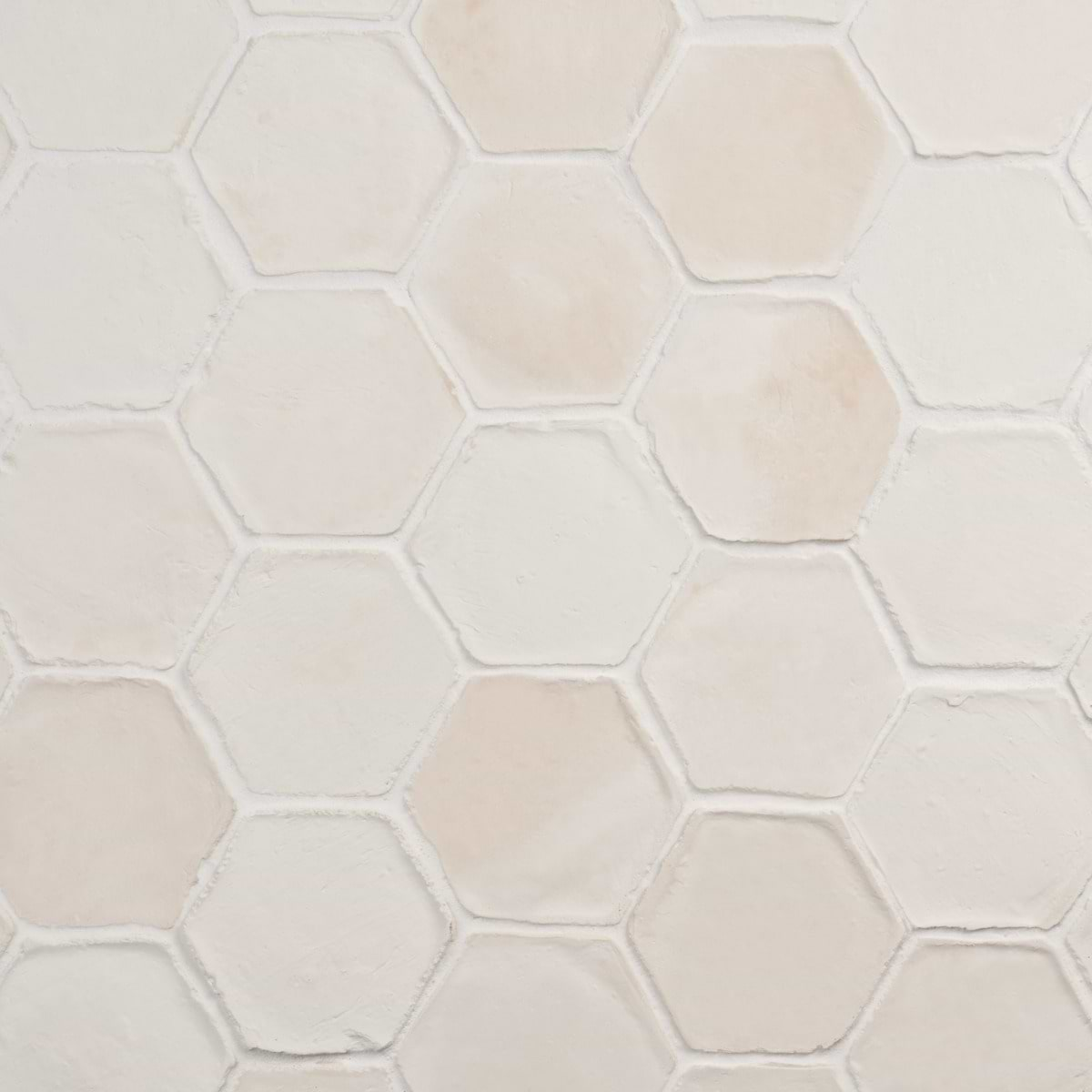 Terra Villa White 4" Hex Matte Terracotta Tile