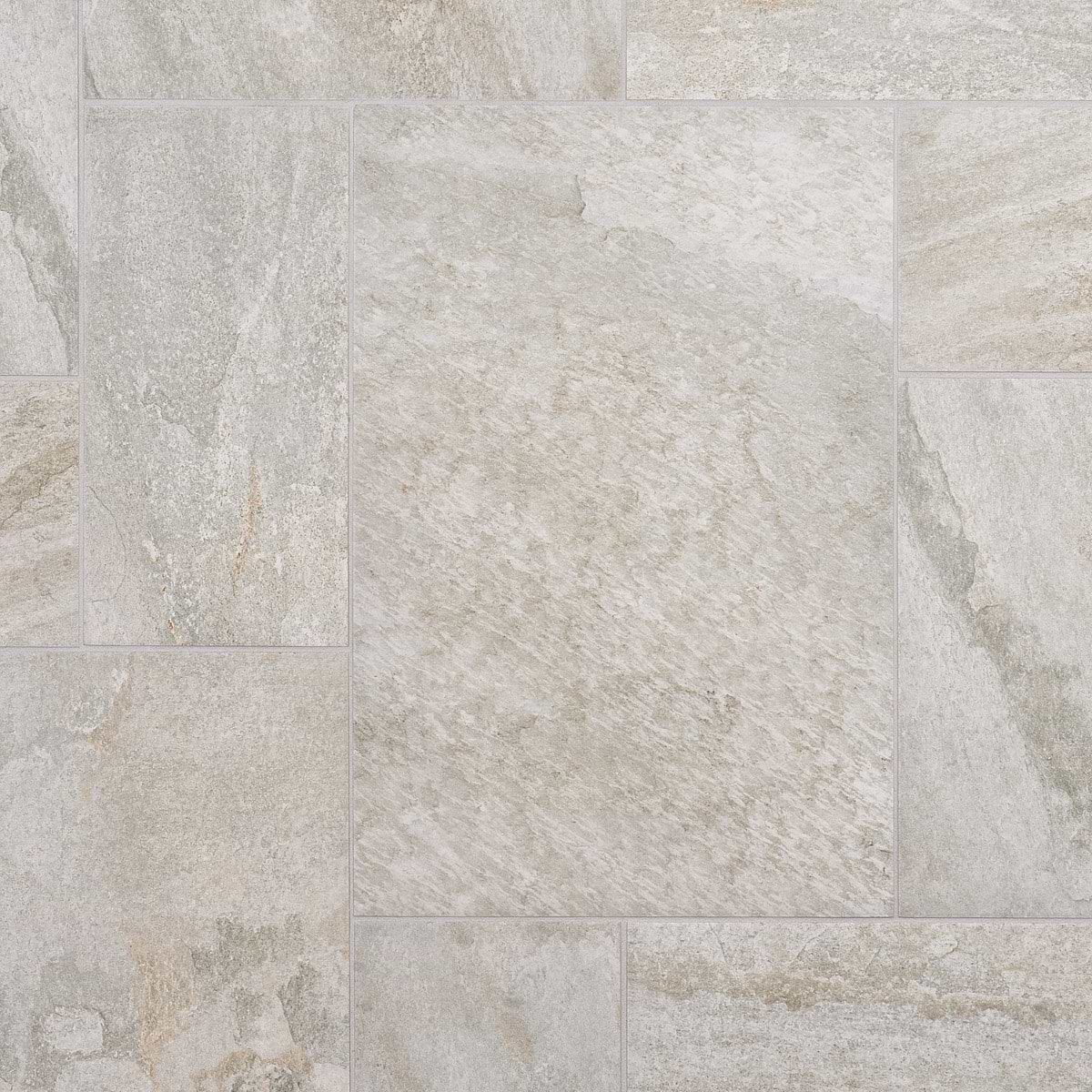 Shala Smoke White French Pattern Matte Porcelain Tile