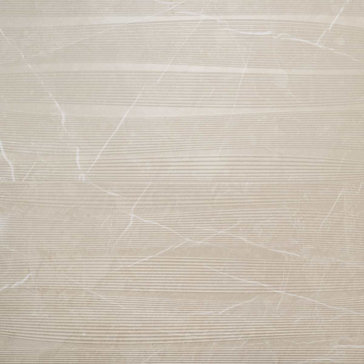 Autograph Vibe Crema Beige 24x48 3D Textured Marble Look Matte Porcelain Tile