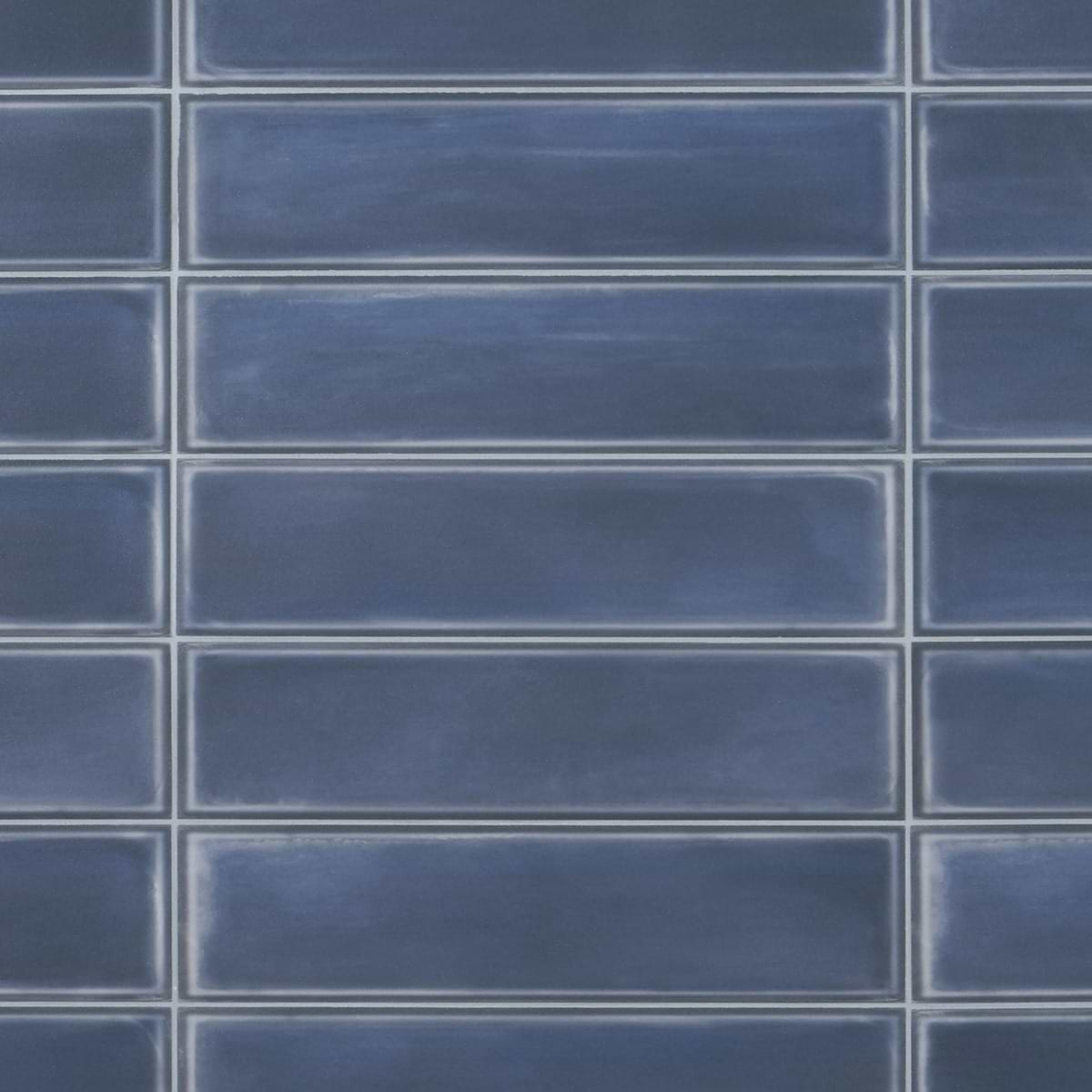 Shop Stacy Garcia ArtBlock Denim Blue 4x16 Matte Porcelain Tile ...