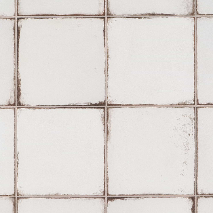 Los Lunas White 8x8 Matte Porcelain Tile