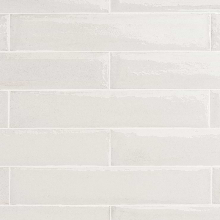 Paint Bianco White 3x16 Glossy Porcelain Subway Tile