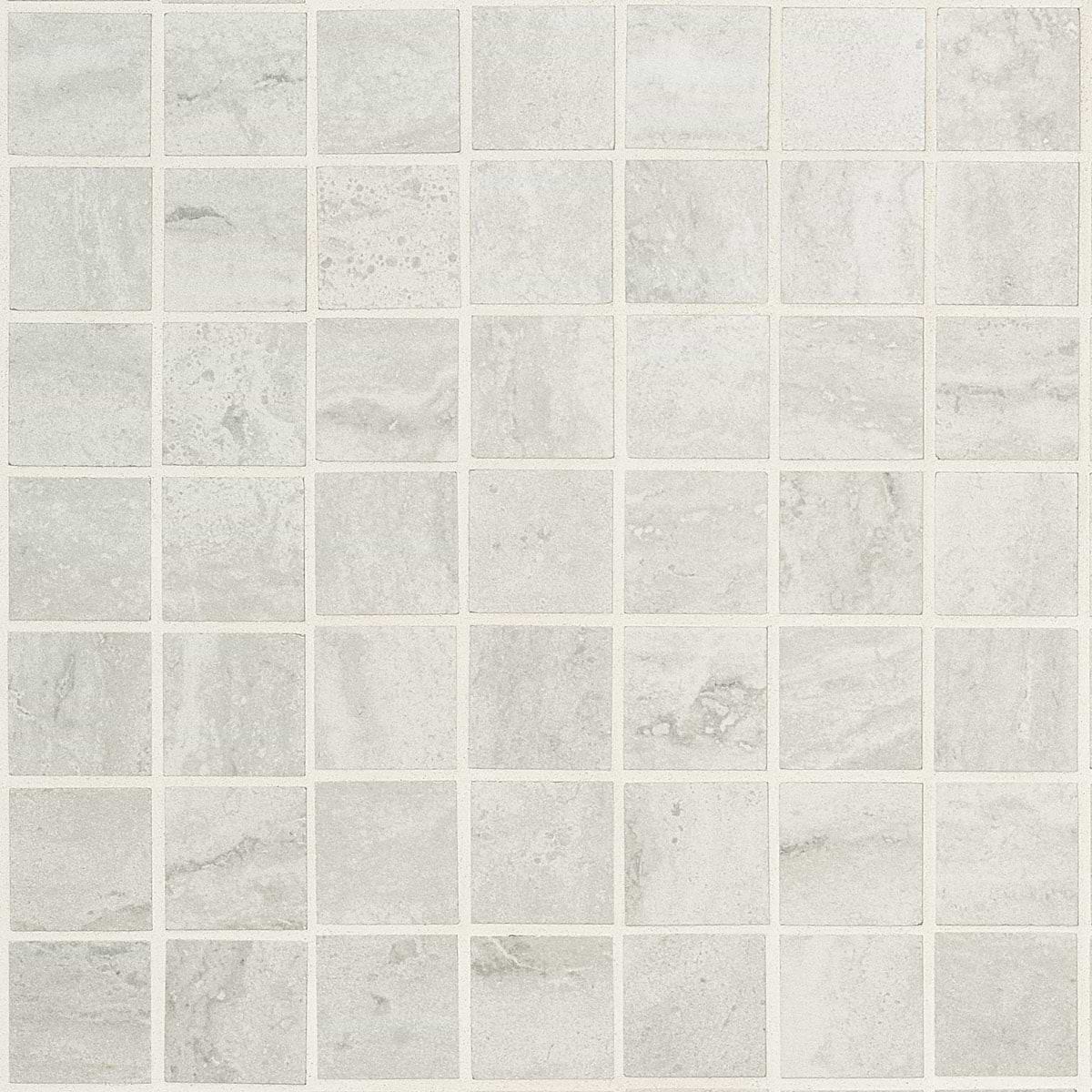 Basic Travertine Cotton White 2x2 Matte Porcelain Mosaic Tile