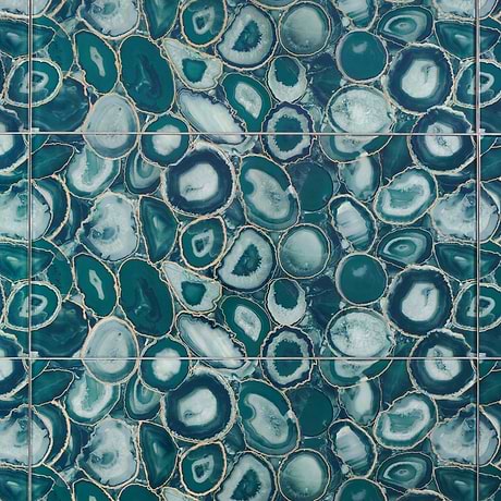 Agate Glass Teal Green 18x36 Polished Glass Tile