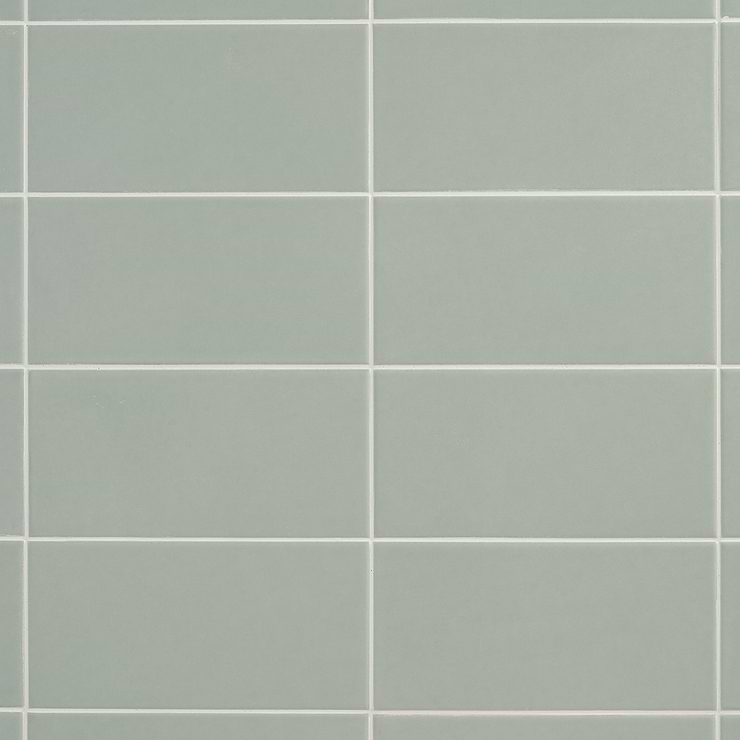 Stacy Garcia Maddox Mineral Green 4x8 Matte Ceramic Subway Tile