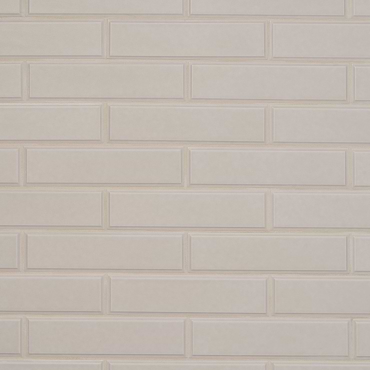 Eastside Beveled Ecru Beige 2x9 Matte Ceramic Tile