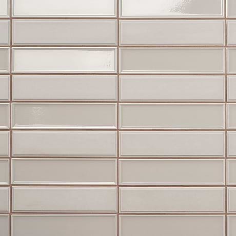 Eastside Mix Ecru Beige 2x9 Beveled Framed Glossy & Matte Ceramic Subway Tile