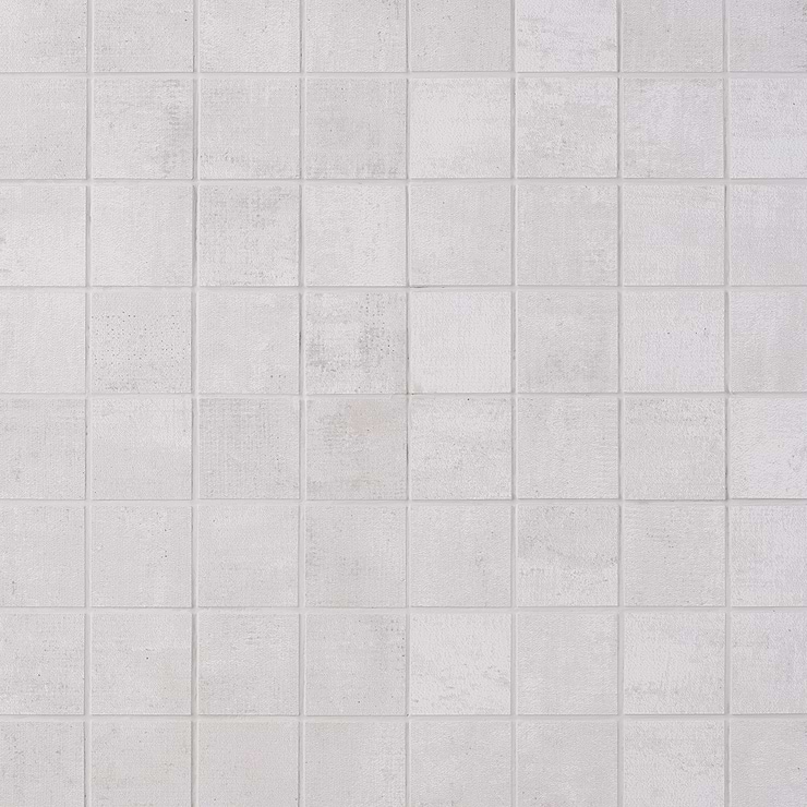 Holland Blanc Light Gray 2x2 Matte Porcelain Mosaic Tile