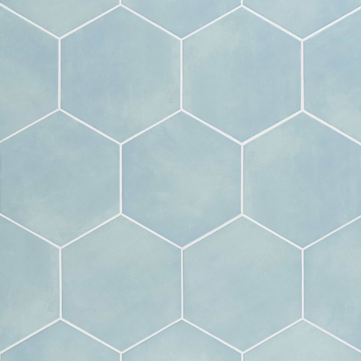 Buy HexArt Turquoise 8 inch Hexagon Matte Porcelain Tile | TileBar.com