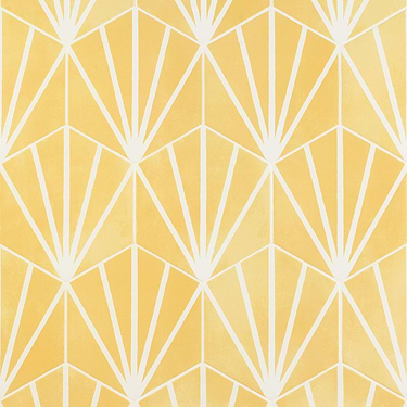 HexArt Deco Yellow 8" Hexagon Matte Porcelain Tile - Sample