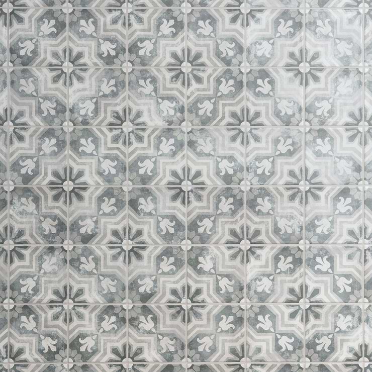 Paula Purroy Talia Alta Blue Gray 5x5 Matte Ceramic Tile