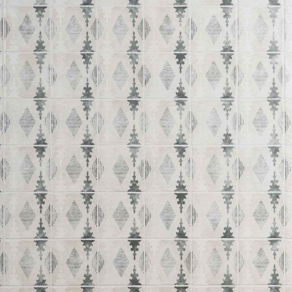 Paula Purroy Talia Aztec Blue Gray 5x5 Matte Ceramic Tile