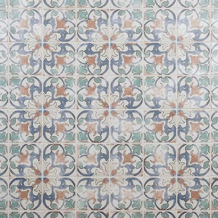 Paula Purroy Talia Fiesta Multicolor 5x5 Matte Ceramic Tile