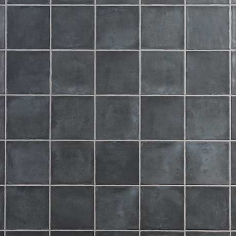 Paula Purroy Talia Steel Blue 5x5 Matte Ceramic Tile