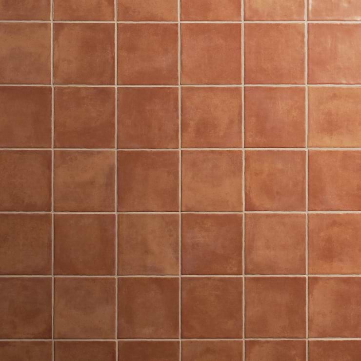 Paula Purroy Talia Terracotta 5x5 Matte Ceramic Tile