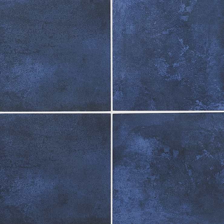 Art Geo by Elizabeth Sutton Cement Blue 8x8 Matte Porcelain Tile