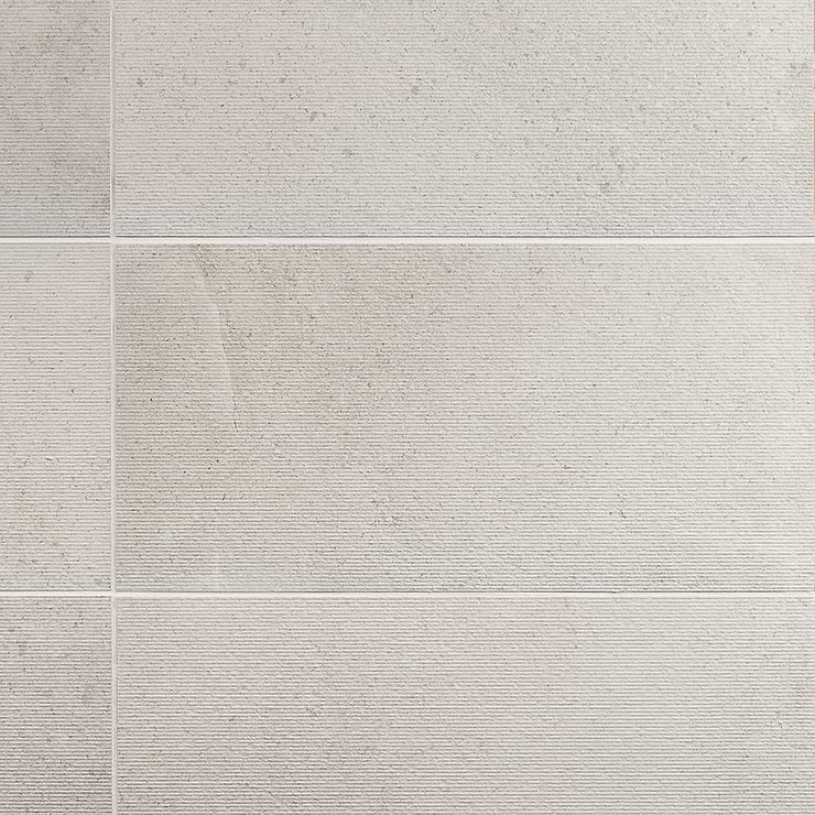 New Rock Perla White 12x24 Chiseled Limestone Look Matte Porcelain Tile 