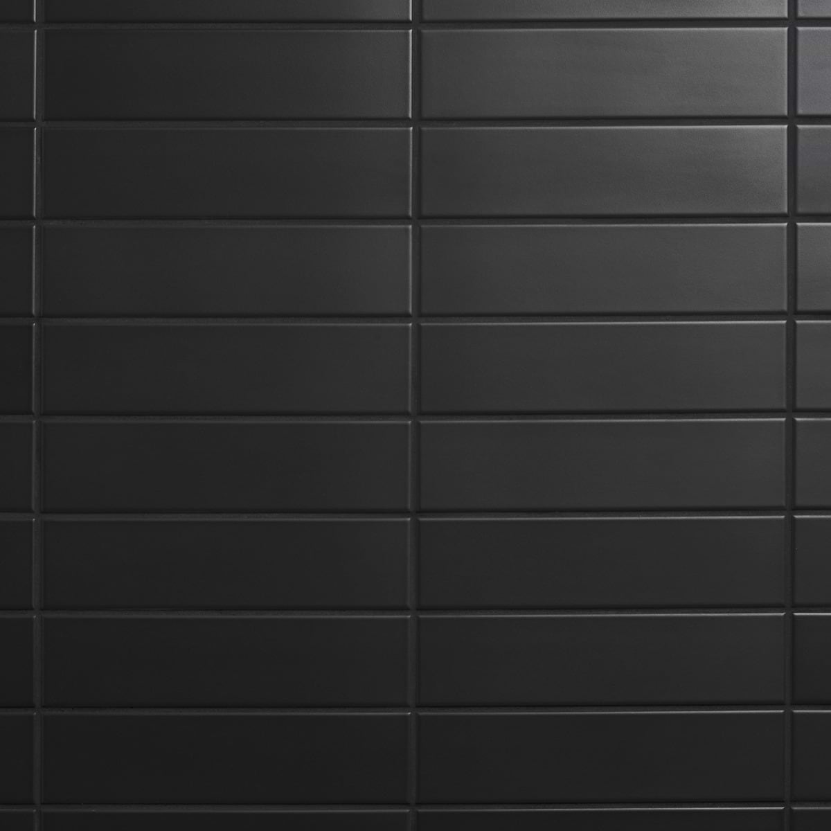 Roller Black 3x11 Matte Porcelain Subway Tile