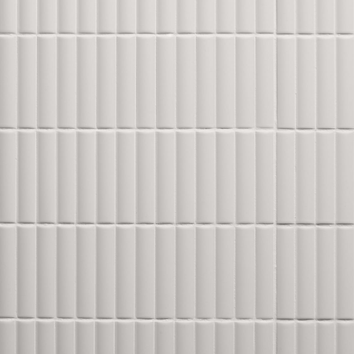 Roller Ribbed White 4x12 3D Matte Fluted Ceramic Tile