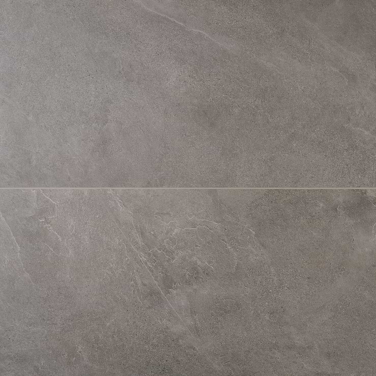 Era Slate Gray 24x48 Limestone Look Matte Porcelain Tile