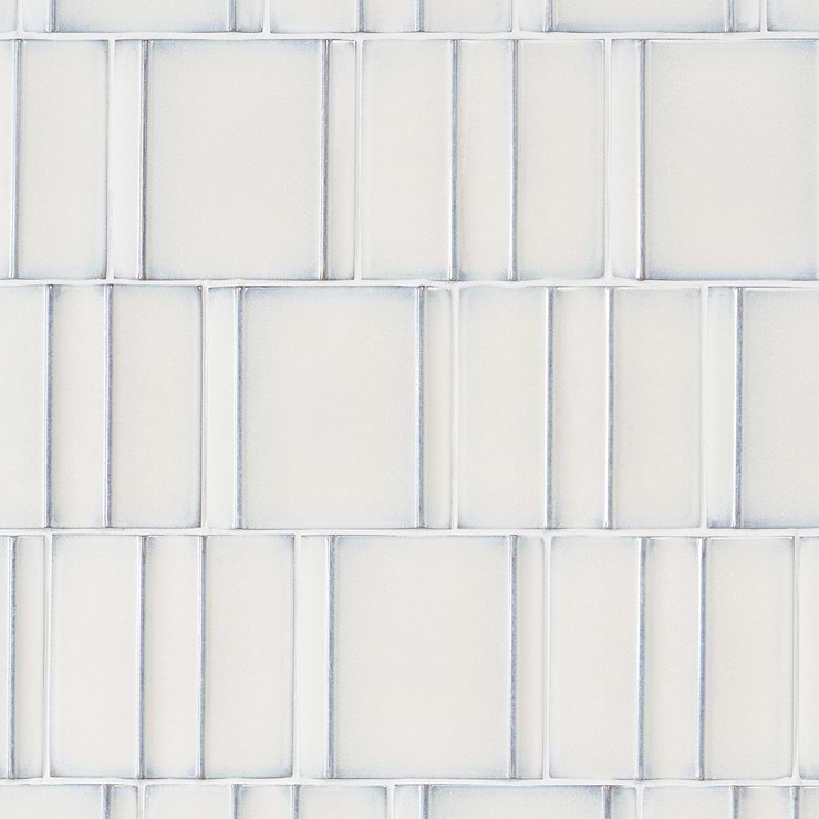 Kinro Snow White 6x6 3D Polished Porcelain Tile