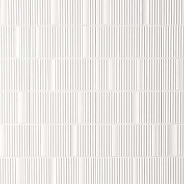 Division White 8x16 Fluted Matte Ceramic Tile