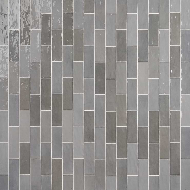 Portmore Gray 3x8 Glazed Ceramic Subway Wall Tile